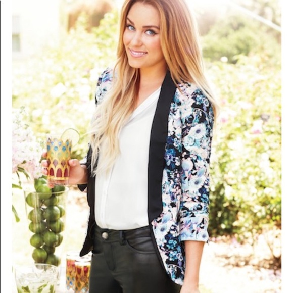 lauren conrad floral blazer